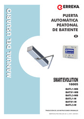 Erreka EVOLUTION 16005 BATL1-MB Manual Del Usuario