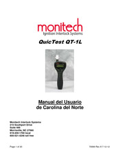 Monitech QuicTest QT-1L Manual Del Usuario