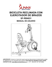 Sunny Health & Fitness SF-RB4631 Manual De Usuario