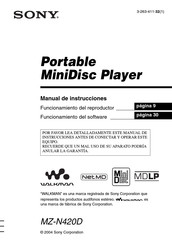 Sony WALKMAN MZ-N420D Manual De Instrucciones