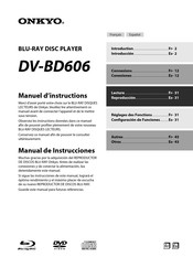 Onkyo DV-BD606 Manual De Instrucciones