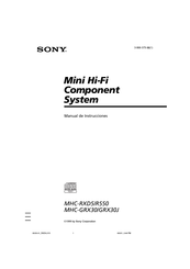 Sony MHC-RXD5 Manual De Instrucciones