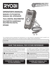 Ryobi RP4020 Manual Del Operador