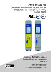 JUMO dTRANS T06 Manual De Instrucciones