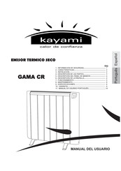 kayami CR Serie Manual Del Usuario