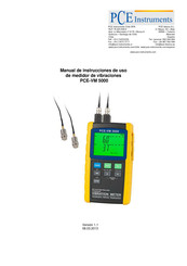 PCE Instruments PCE-VM 5000 Manual De Instrucciones De Uso