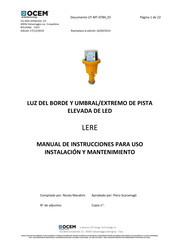 OCEM LERE Manual De Instrucciones Para Uso, Instalación Y Mantenimiento