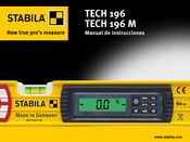 Stabila TECH 196 M Manual De Instrucciones