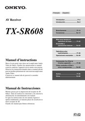 Onkyo TX-SR608 Manual De Instrucciones