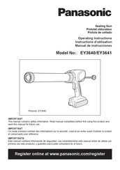 Panasonic EY3640 Manual De Instrucciones