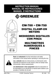 Textron GREENLINE CM-750 Manual De Instrucciones