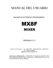 MIXER MX8F Manual Del Usuario