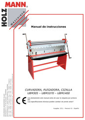 HOLZMANN MASCHINEN UBM1070 Manual De Instrucciones