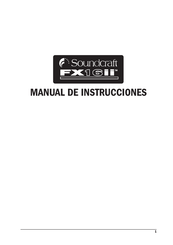 SoundCraft FX16ii Manual De Instrucciones