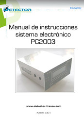 Detector PC2003 Manual De Instrucciones