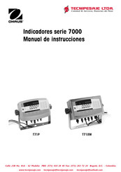 OHAUS T71P Manual De Instrucciones