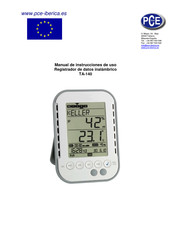 PCE Instruments TA-140 Manual De Instrucciones