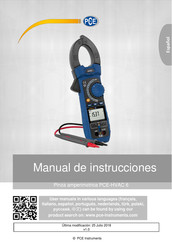 PCE Instruments PCE-HVAC6 Manual De Instrucciones