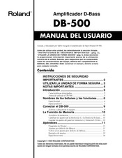 Roland DB-500 Manual Del Usuario