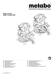 Metabo KGSV 72 Xact Manual Original