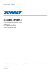 SURREY 553TGQ Manual De Usuario