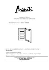 Avanti VM329WL Manual De Instrucciones