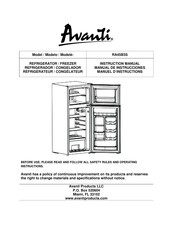 Avanti RA45B3S Manual De Instrucciones