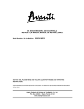 Avanti IMP25 Manual De Instrucciones