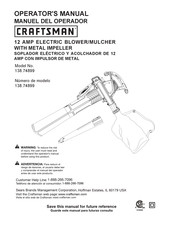 Craftsman 138.74899 Manual Del Operador