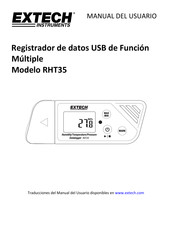 Extech Instruments RHT35 Manual Del Usuario