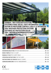 Stobag SUN/WEATHER PROTECTION SYSTEMS Instrucciones De Servicio