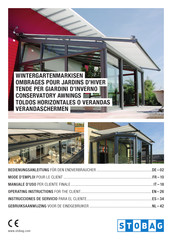 Stobag CONSERVATORY AWNINGS Instrucciones De Servicio