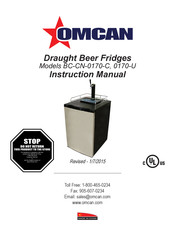 Omcan BC-CN-0170-C Manual De Instrucciones