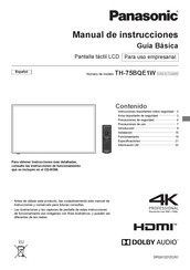 Panasonic TH-75BQE1W Manual De Instrucciones