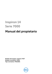 Dell Inspiron 14 7000 Serie Manual Del Propietário