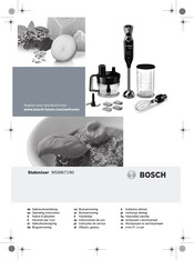 Bosch ErgoMixx MSM67190 Instrucciones De Uso