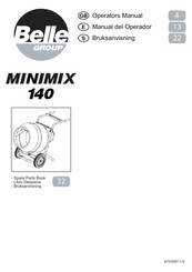 Belle Group MINIMIX 140 Manual Del Operador