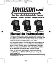 Johnson Level & Tool 40-6693 Manual De Instrucciones