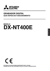 Mitsubishi Electric DX-NT400E Manual De Instrucciones