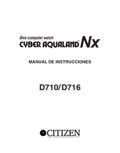 Citizen CYBER AQUALAND Manual De Instrucciones