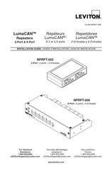 Leviton LumaCAN NPRPT-002 Guia De Instalacion