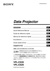 Sony VPL-CS20 Manual De Referencia