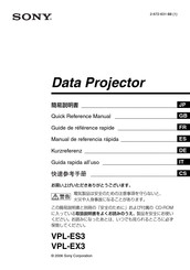 Sony VPL-ES3 Manual De Referencia