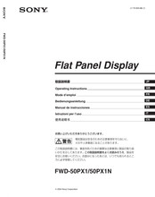 Sony FWD-50PX1 Manual De Instrucciones