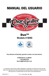 Char-Griller Duo 5050 Manual Del Usuario