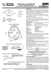 System Sensor 52051E-RF Instrucciones De Instalación Y Mantenimiento