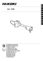 HIKOKI CG-PSB Instrucciones De Manejo