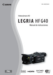 Canon LEGRIA HF G40 Manual De Instrucciones