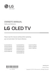 LG OLED55E9PUA Manual Del Usuario