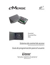 Linear Emerge Essential Plus Guía De Programación Para El Usuario